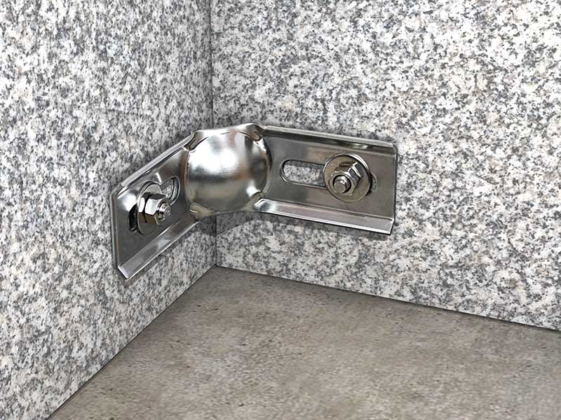 Ｌ型モノコック金具